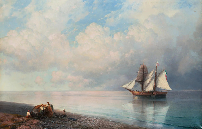 Mere ro i begyndelsen af aftenen - Ivan Aïvazovski