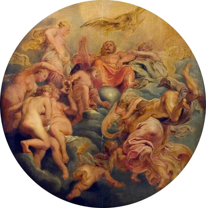 Mercure fører Psyche til Olympen - Peter Paul Rubens