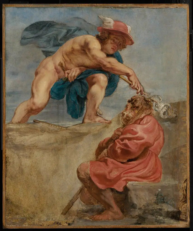 Merkur og en sovende hyrde - Peter Paul Rubens