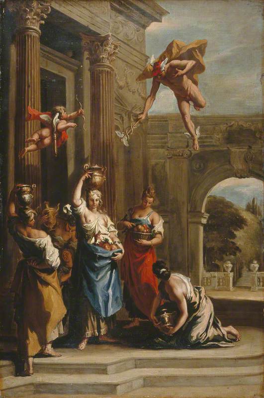 Mercure, Hirse og Aglauros - Sebastiano Ricci