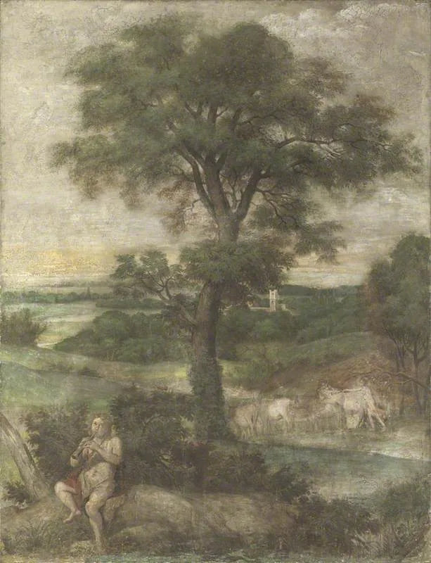 Den flyvende mercure, der stjæler Admètes flokke - Domenichino