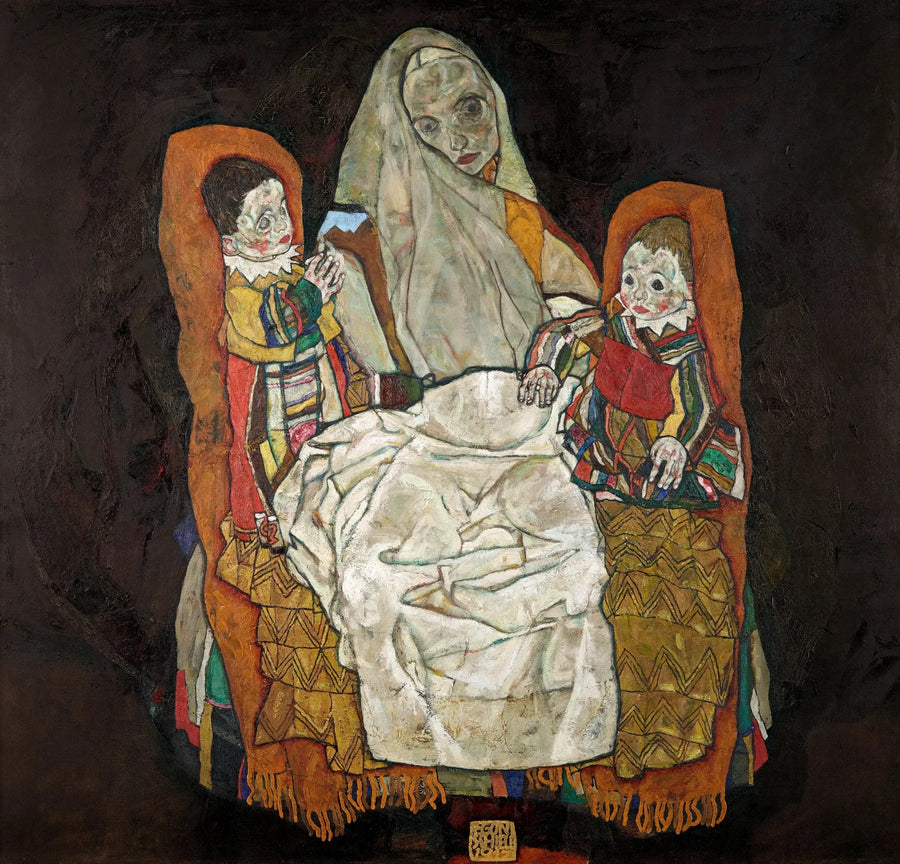 Mor med to børn III - Egon Schiele