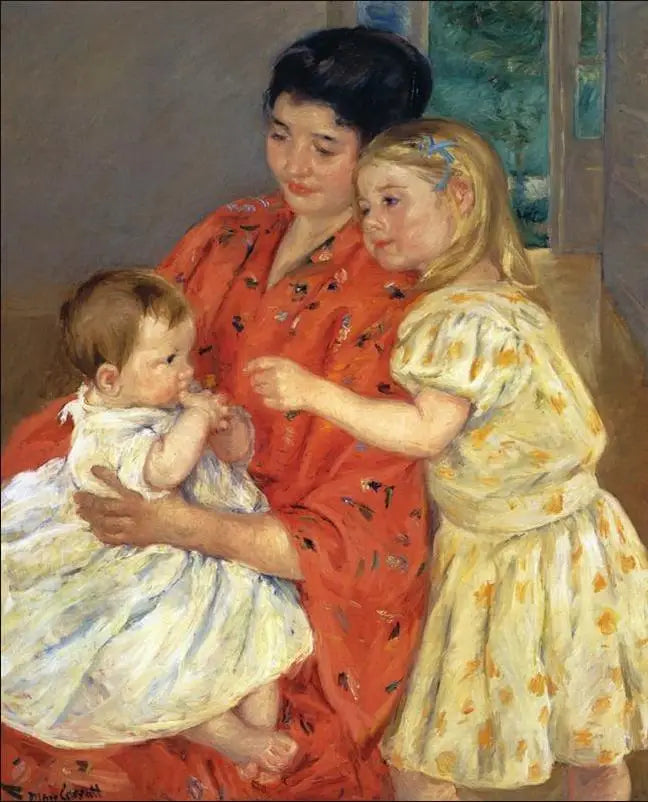 Mor og to børn - 1901 - Mary Cassatt