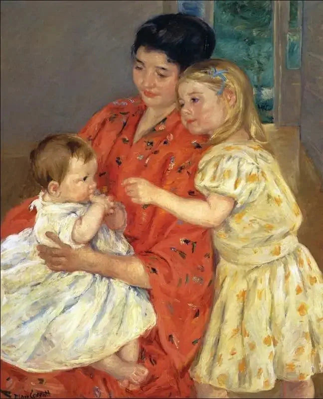 Mor og to børn - 1901 - Mary Cassatt