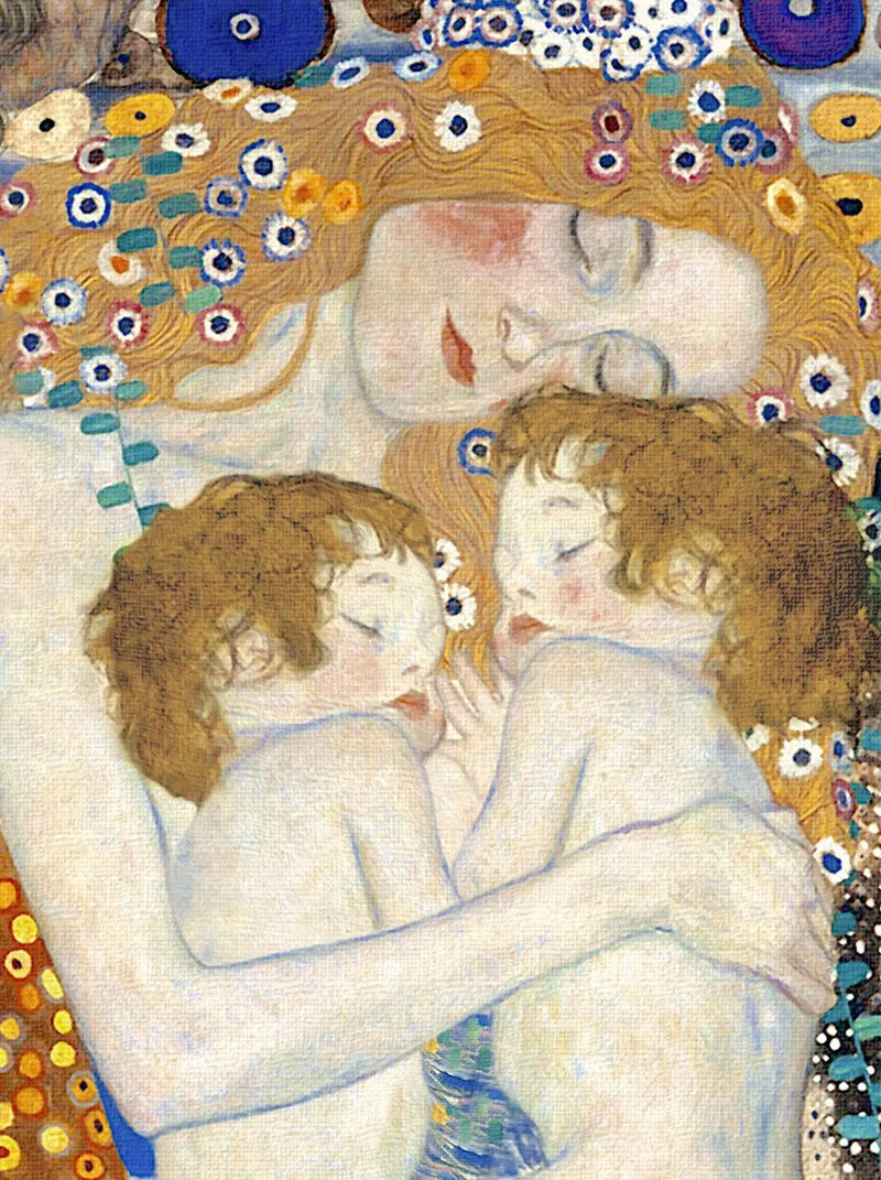 👩‍👧‍👦 Mor og børn light (Detalje fra Les Trois Âges de la Femme) – Gustav Klimt (1905)
