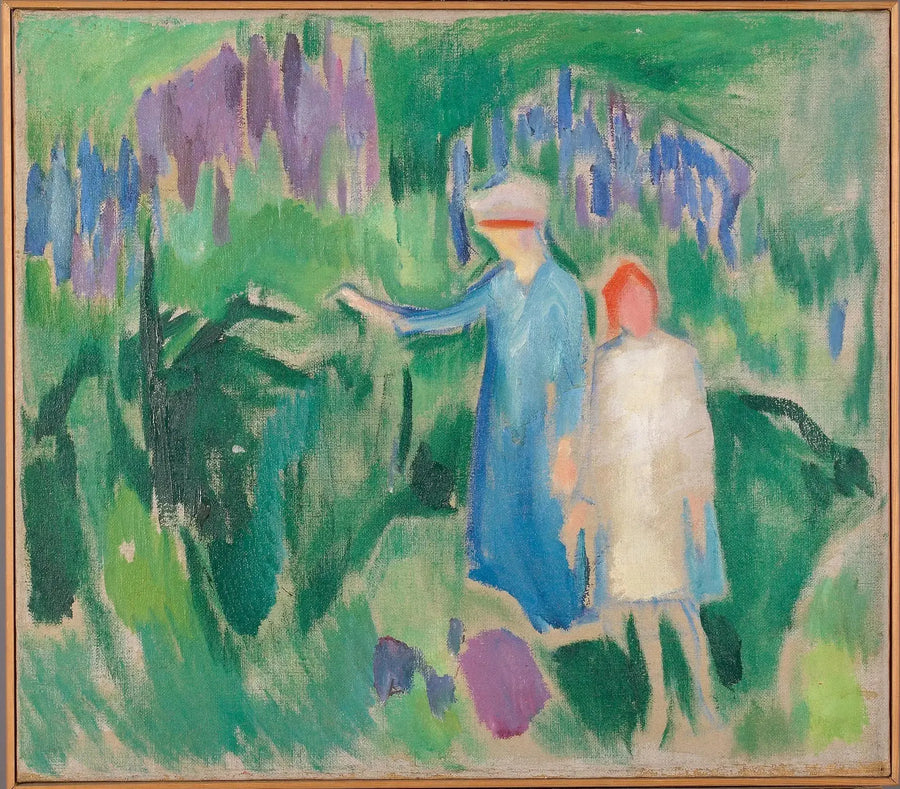 Mor og Datter i haven - Edvard Munch