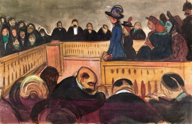 Adoptivmødre i retten - Edvard Munch