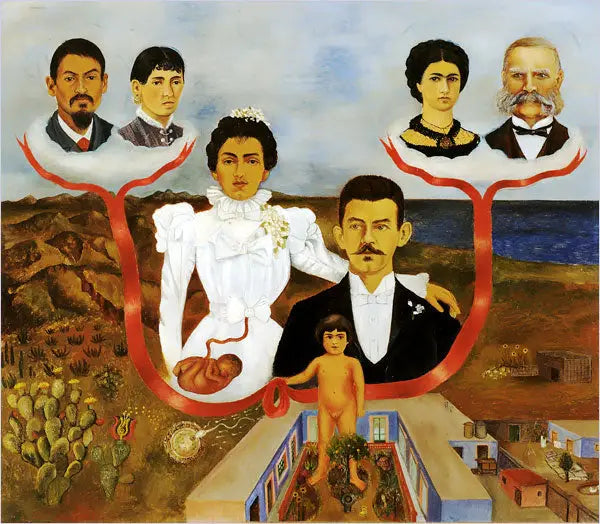 Mine bedsteforældre, mine forældre og jeg - Frida Kahlo