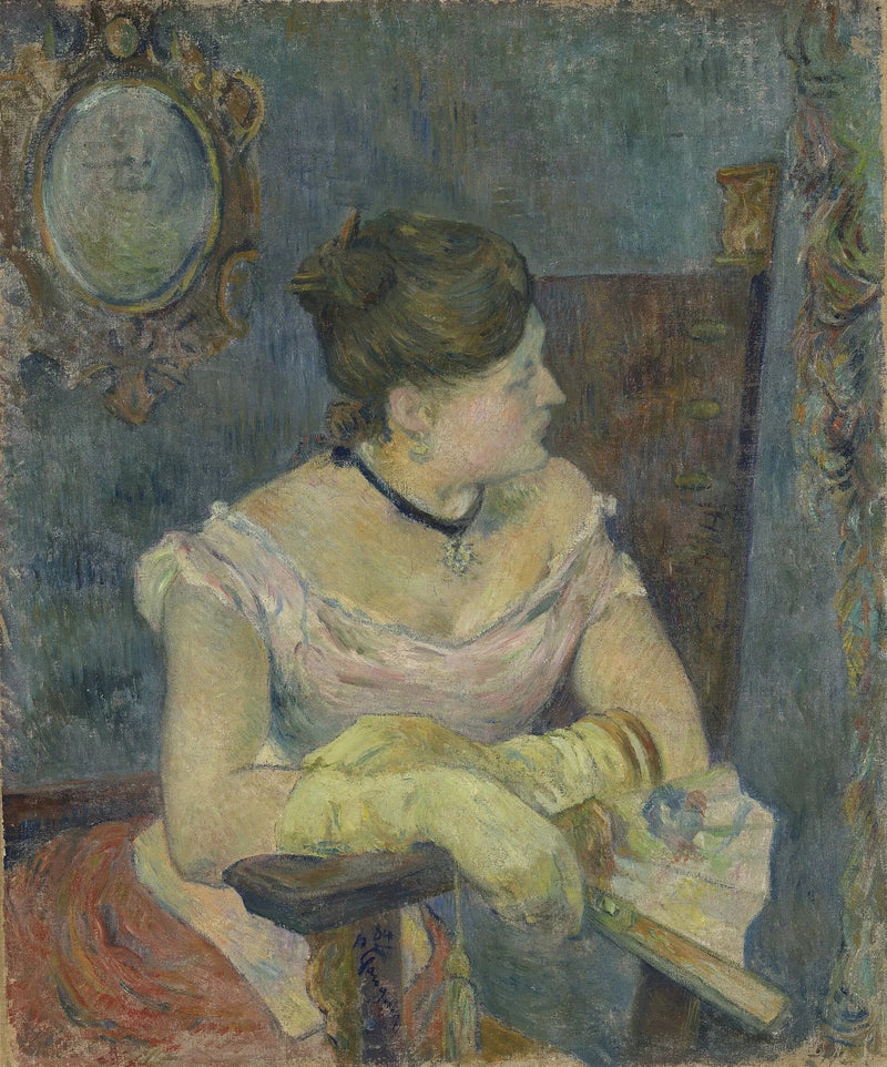 Mette Gauguin i aftenkjole - Paul Gauguin