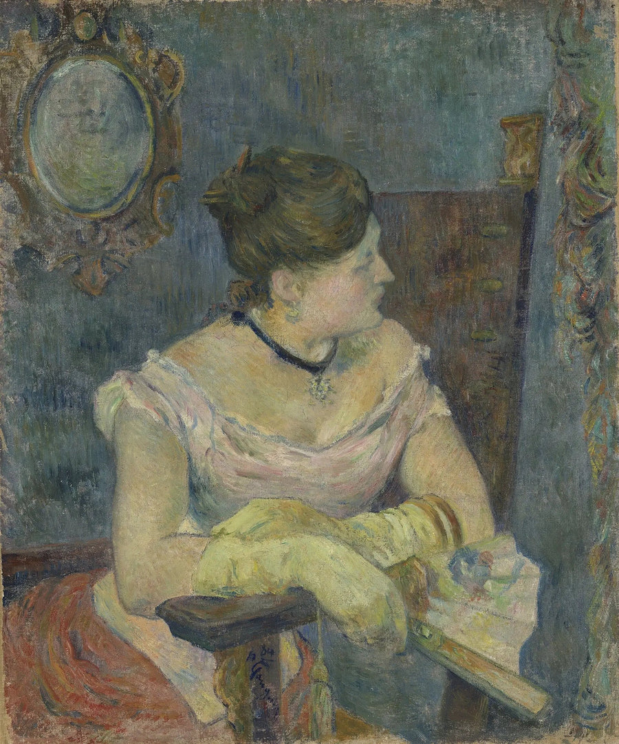 Mette Gauguin i aftenkjole - Paul Gauguin
