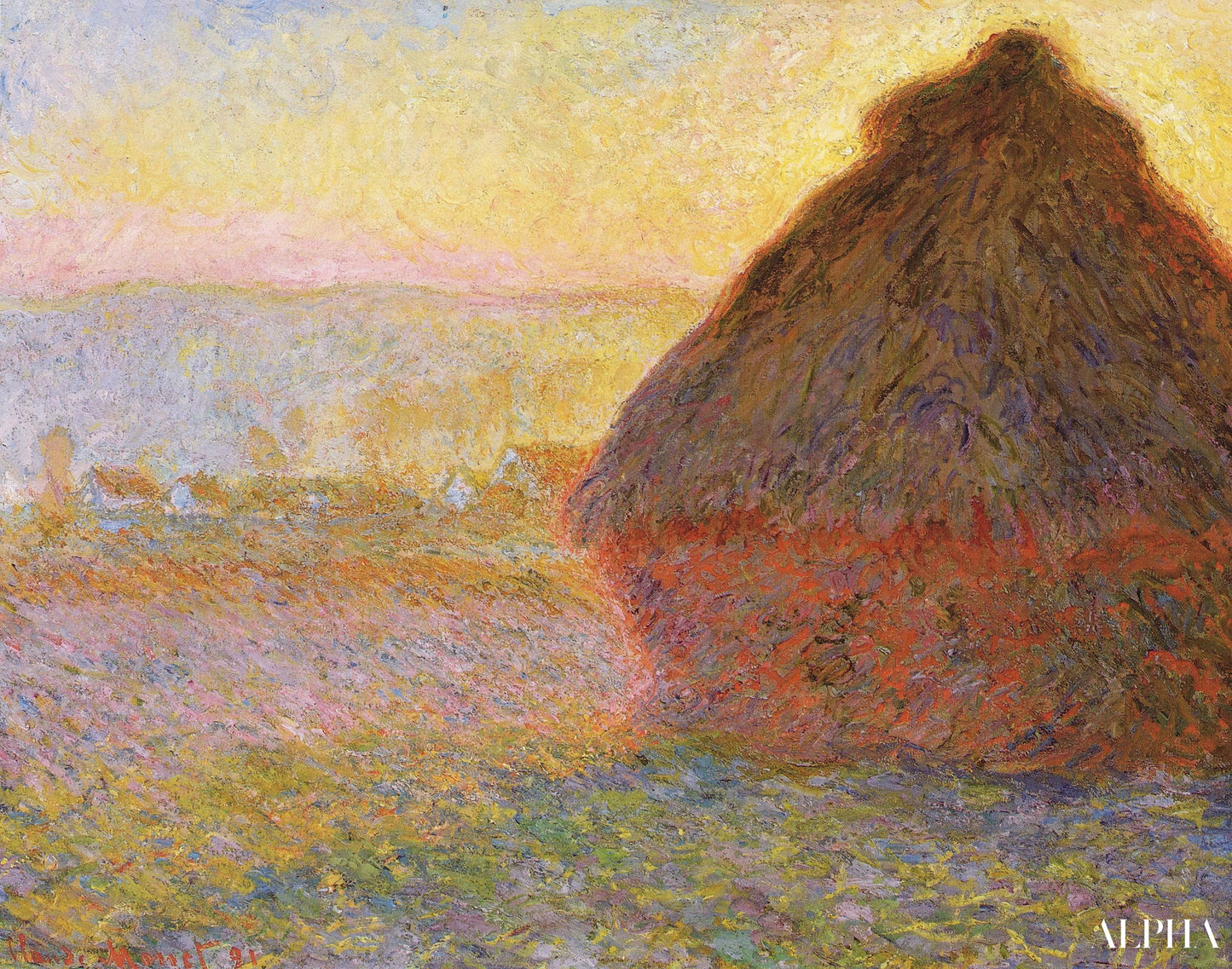 Mølle, skumring - Claude Monet - Reproduktioner af malerier og højkvalitets malerier