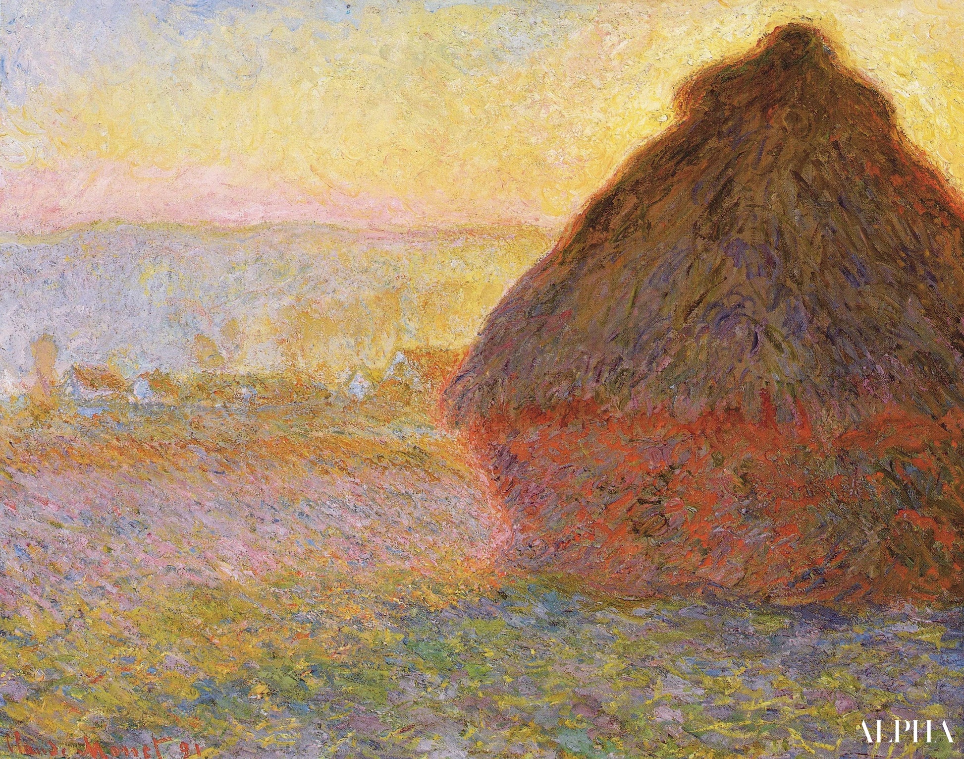 Mølle, skumring - Claude Monet - Reproduktioner af malerier og højkvalitets malerier