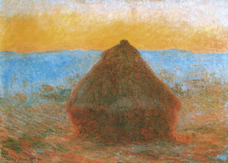 Slibeskive ved solnedgang W1285 - Claude Monet