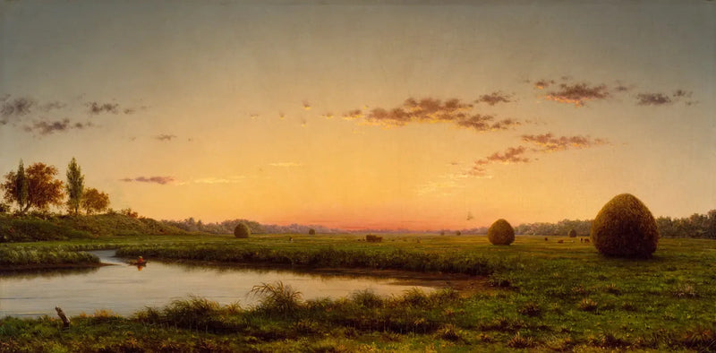 Høballer i Newburyport-sumpene - Martin Johnson Heade