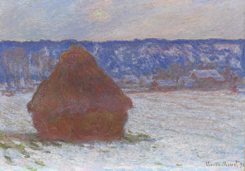 Møller, sneeffekt - Claude Monet