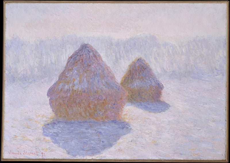 Møller, vintereffekt - Claude Monet