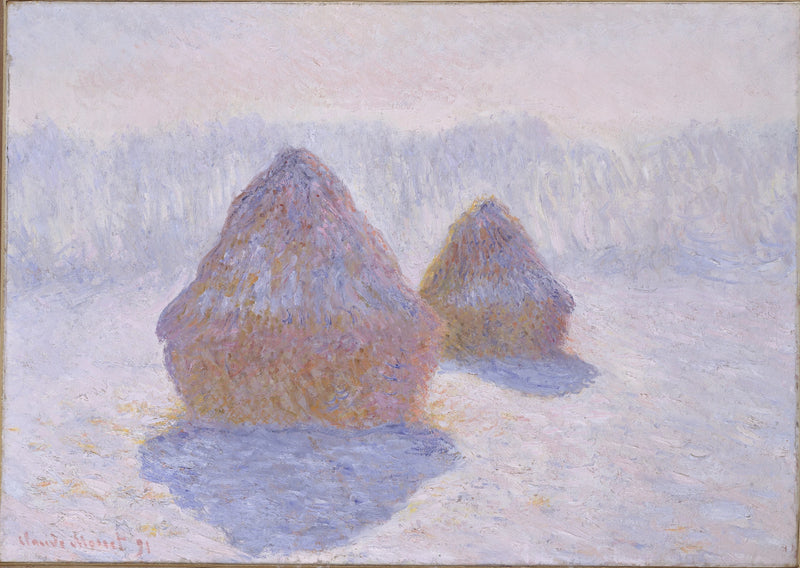 Slibeskiver, sne- og soleffekt W1279 - Claude Monet