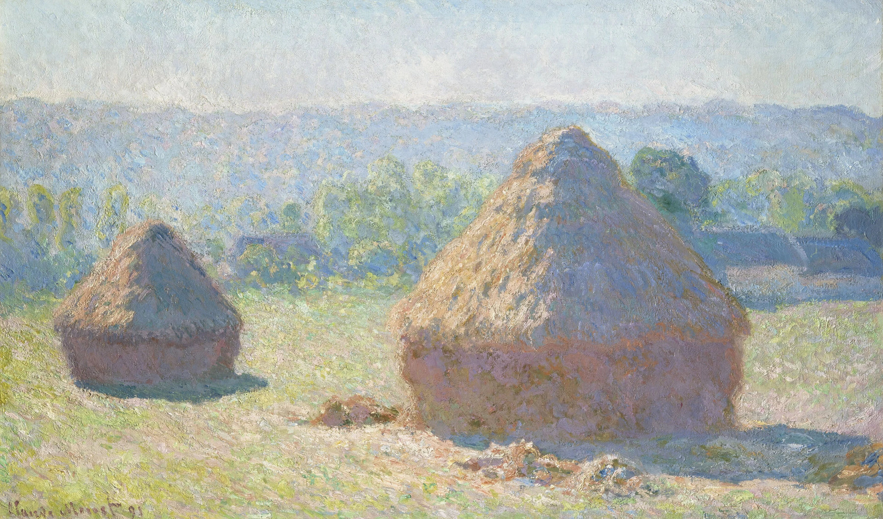 Meules, fin de l’été W1266 de Claude Monet – musée d’Orsay RF 1975 3