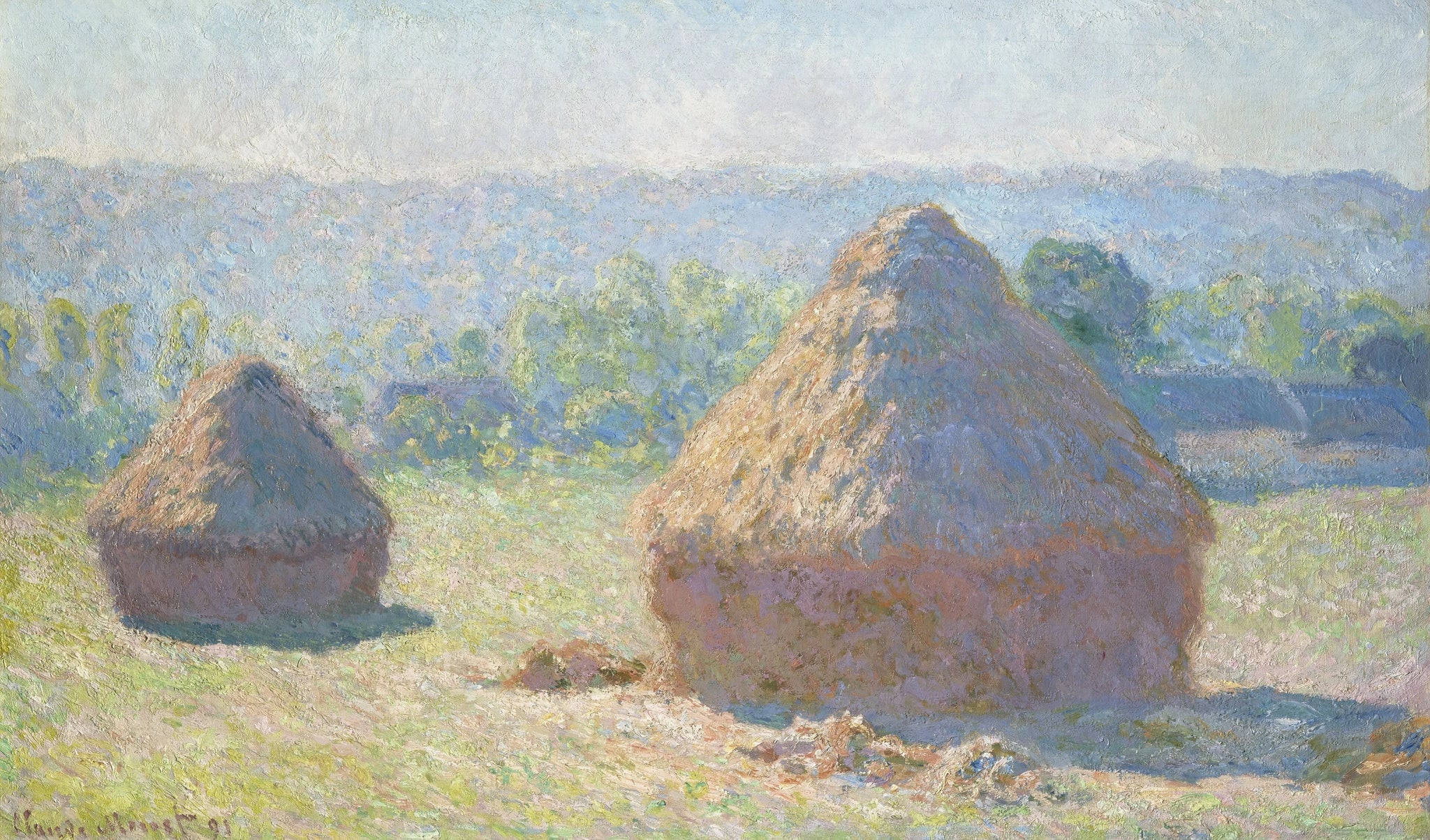 Meules, fin de l’été W1266 de Claude Monet – musée d’Orsay RF 1975 3