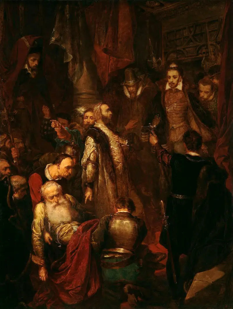 Wapowski-mordet under Henrik Walezy's kroning af Jan Matejko - Jan Matejko