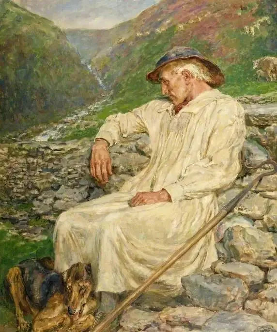 Michel og den ufuldendte hyrdehytte - Briton Rivière