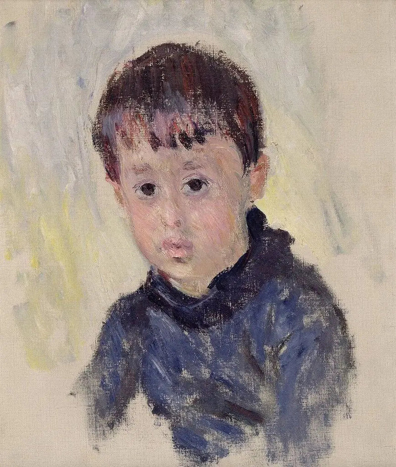Michel Monet i blå sweater - Claude Monet