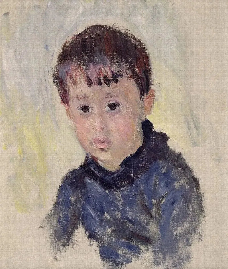 Michel Monet i blå sweater - Claude Monet