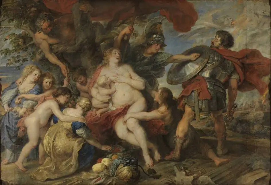Minerve protège la fertilité de Mars - Peter Paul Rubens image 1 copie de tableau peinte à la main