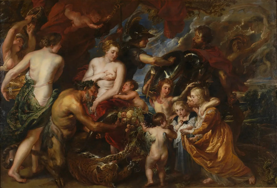 Minerve, der beskytter Mars' fred - Peter Paul Rubens