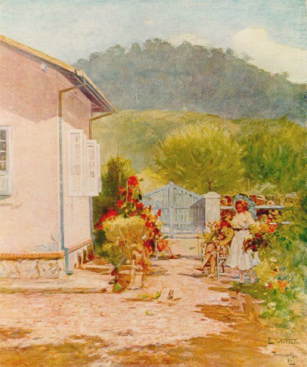 Minha casa em Teresópolis - Eliseu Visconti image 1 copie de tableau peinte à la main
