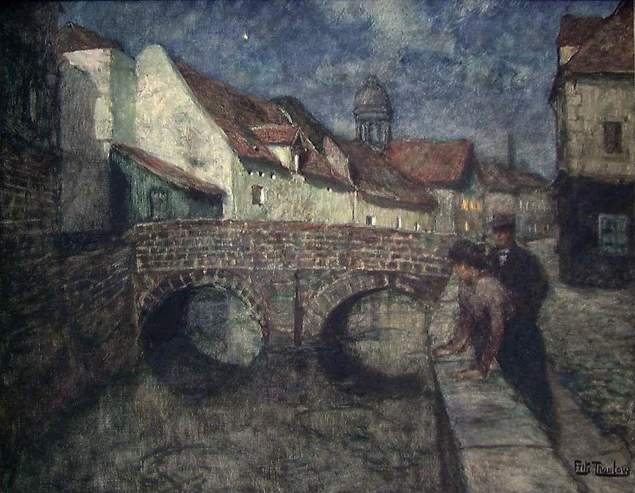 Midnat i Amiens - Frits Thaulow