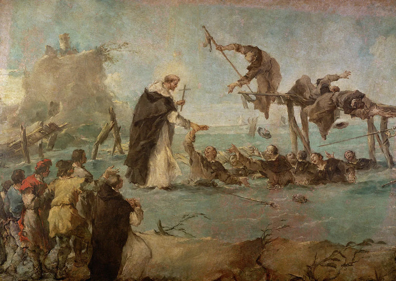 Mirakel af en dominikansk helgen - Francesco Guardi