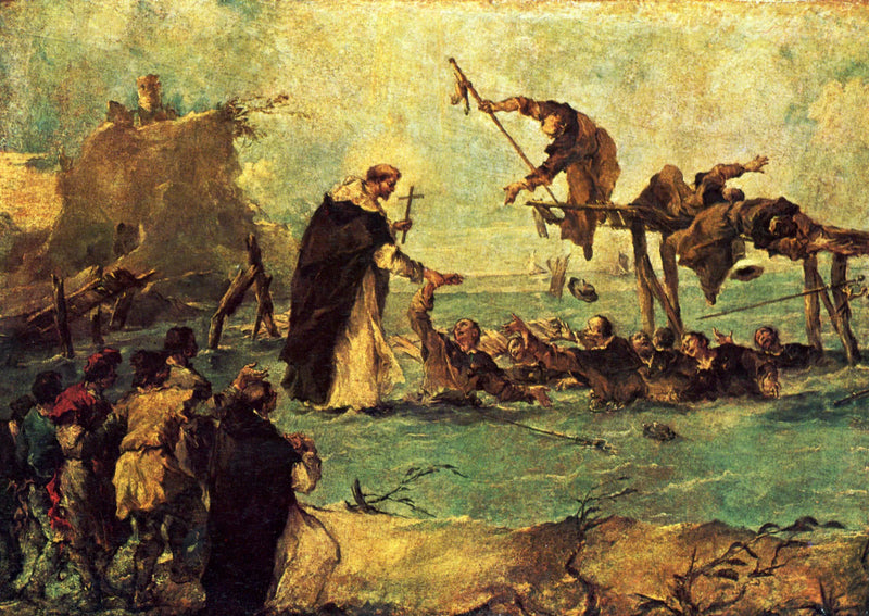 Mirakel af en dominikansk helgen - Francesco Guardi