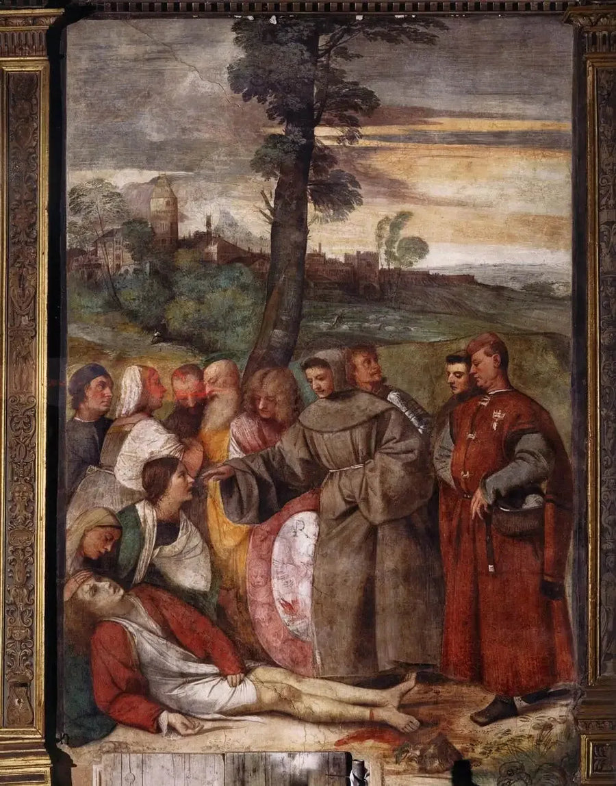 Mirakel af den helbredte fod - Titian