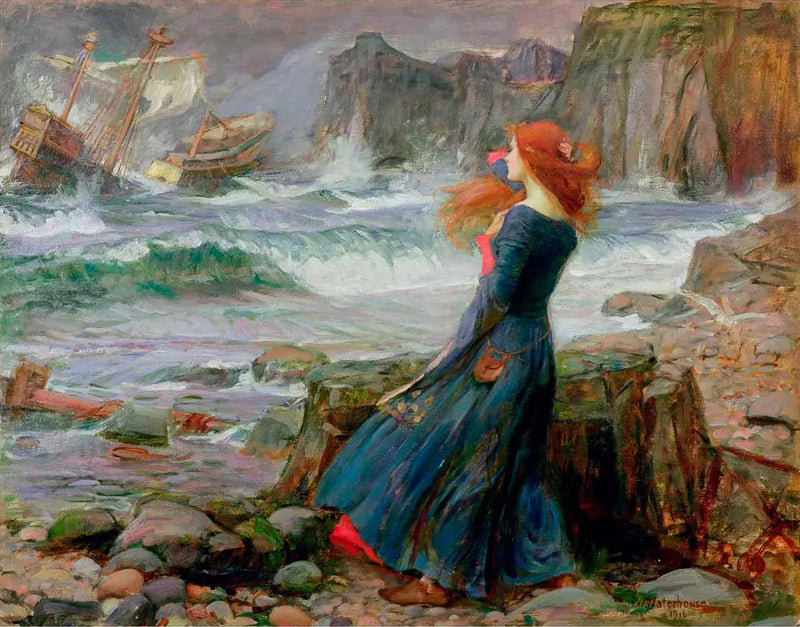 Miranda - Stormen 2 - John William Waterhouse