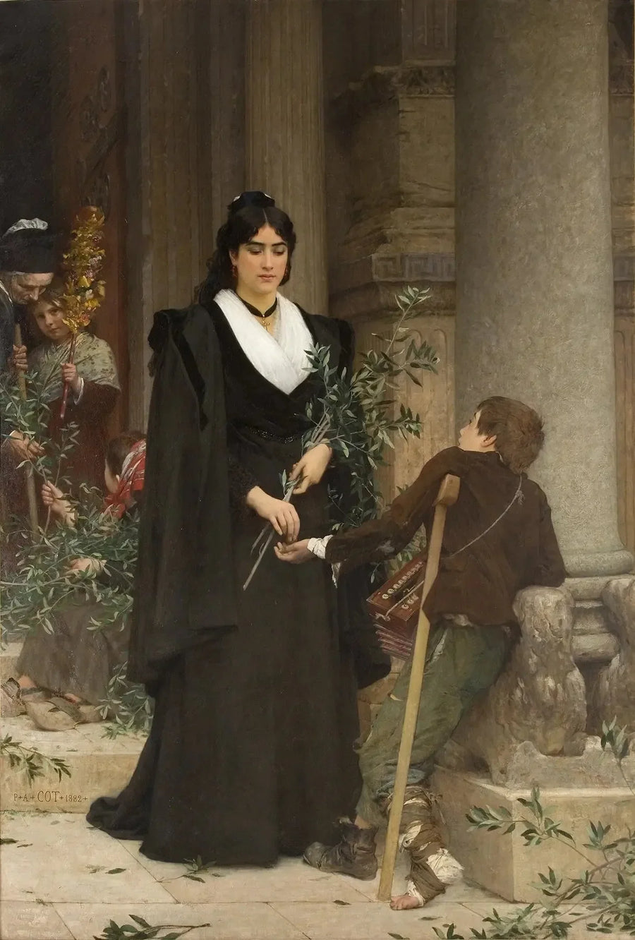 Mireille - Pierre Auguste Cot image 1 copie de tableau peinte à la main