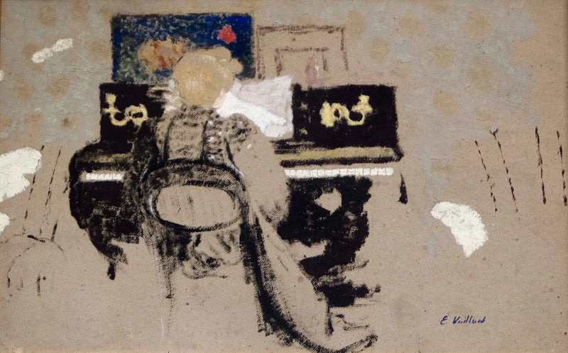 Misia ved klaveret - Édouard Vuillard