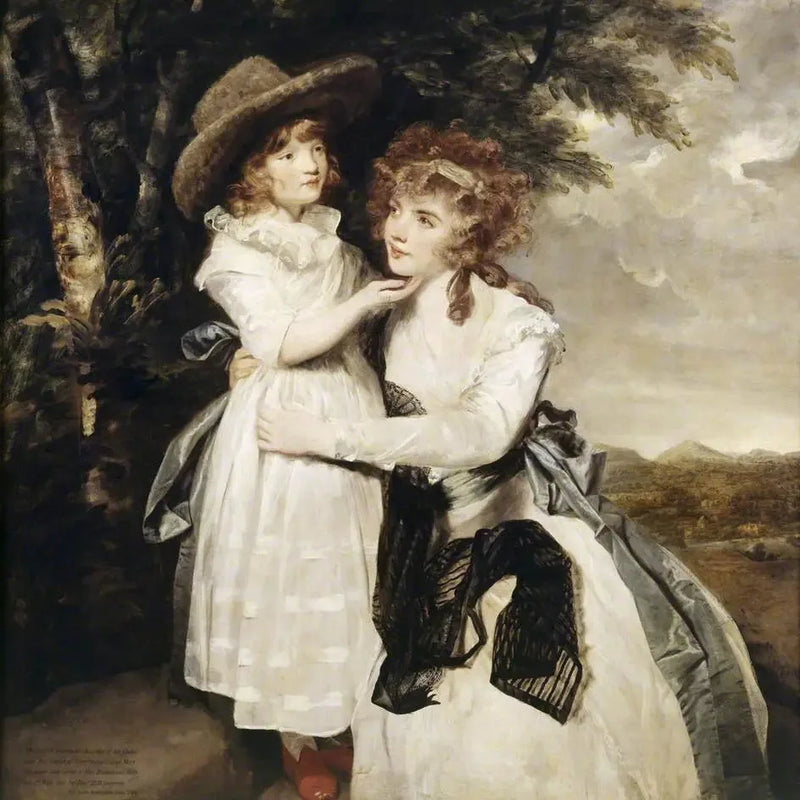 Miss Cocks og hendes niece - Joshua Reynolds