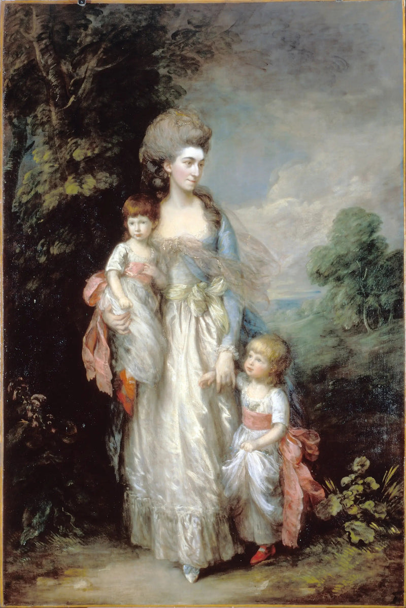 Miss Elizabeth Moody og hendes sønner Samuel og Thomas - Thomas Gainsborough