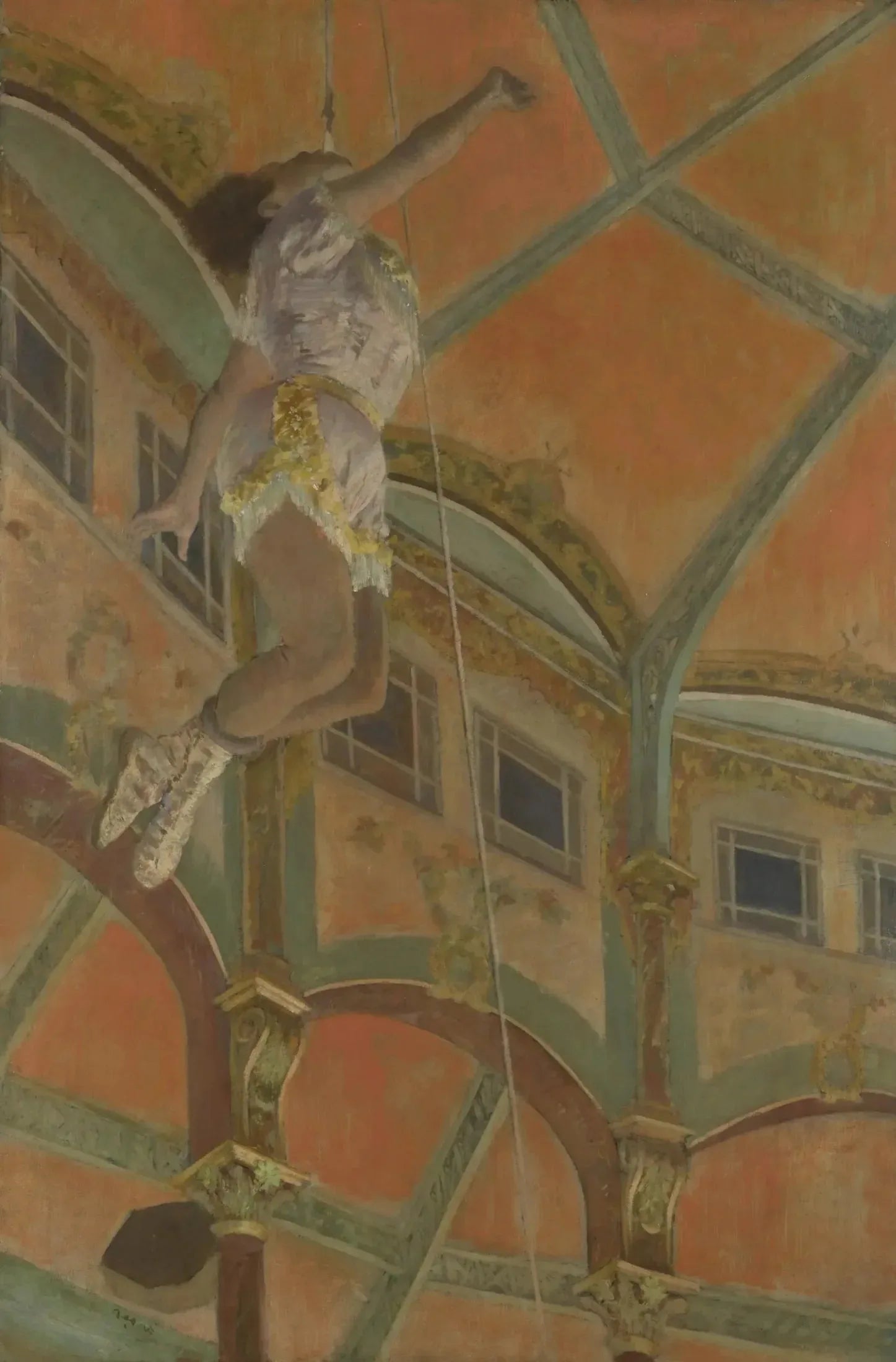 Miss La La au cirque Fernando 1879 par Edgar Degas – reproduction peinture à l’huile sur toile