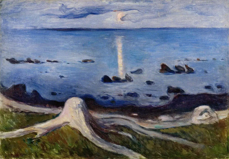 Mysteriet ved bredden - Edvard Munch
