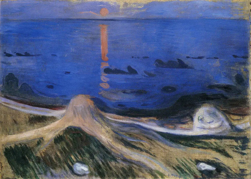 Mysteriet ved bredden - Edvard Munch