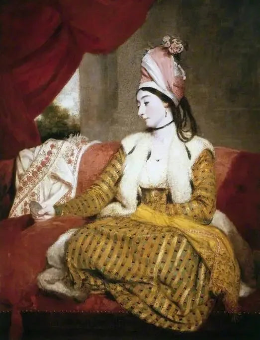 Mme Baldwin (1763–1839), i orientalsk påklædning - Joshua Reynolds