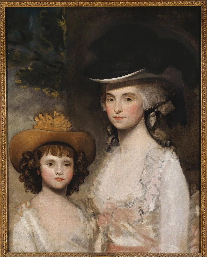 Mme Blades og hendes datter - Gilbert Stuart