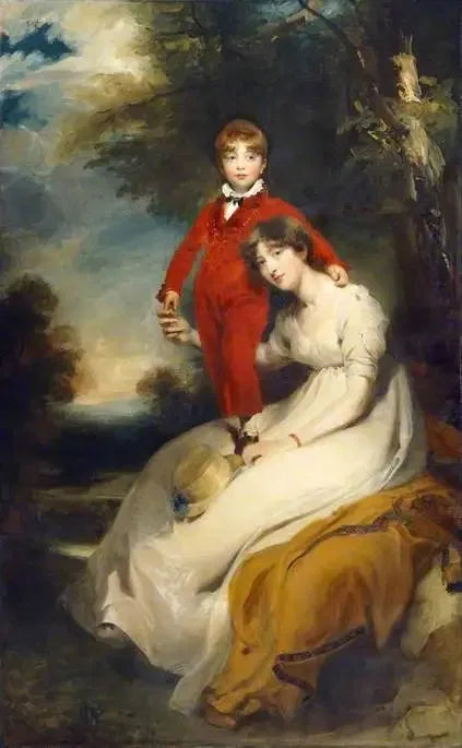 Mme Charles Thellusson, født Sabine Robarts (1775-1814), og hendes søn, Charles Thellusson (1797-1856) - Thomas Lawrence