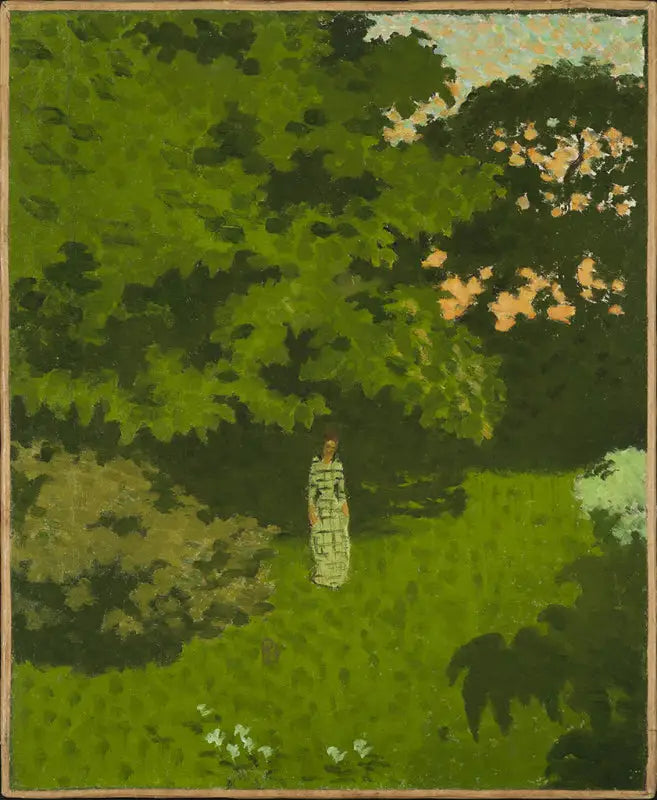 Fru Claude Terrasse i haven ved Clos i Grand-Lemps - Pierre Bonnard