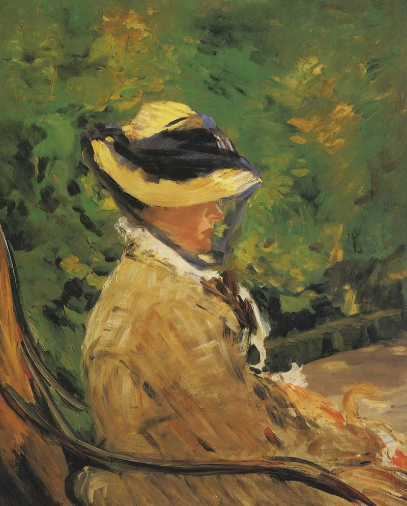Fru Édouard Manet i Bellevue Haven - Édouard Manet