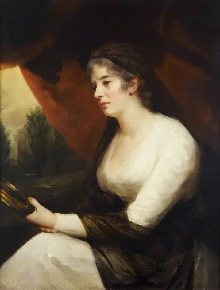 Mme Johnstone i rollen som « Kontemplation » - Henry Raeburn