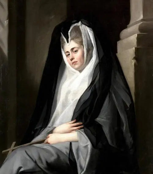 Fru Mary Robinson i rollen som en nonne - John Singleton Copley