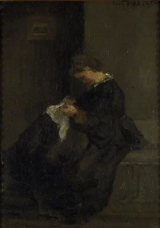 Fru Pissarro der syr - Camille Pissarro